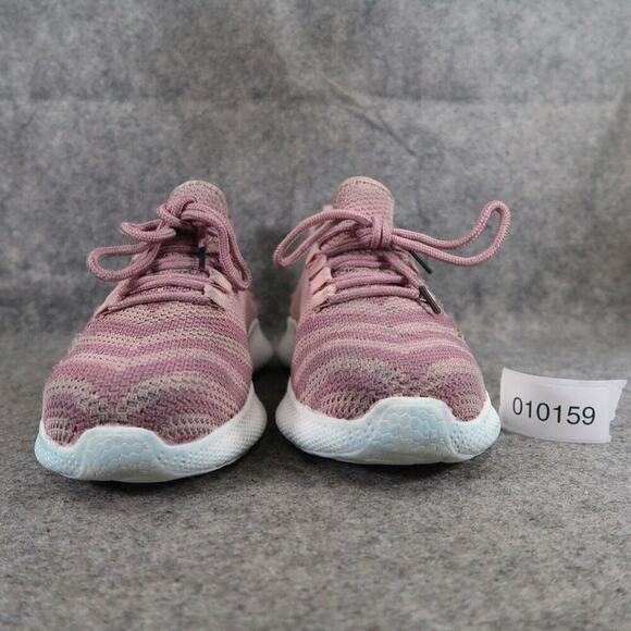 Work Shoes Womens 38 Steel Toe Safety Knit Active Casual Pink Lace Up Comfort - Picture 3 of 13